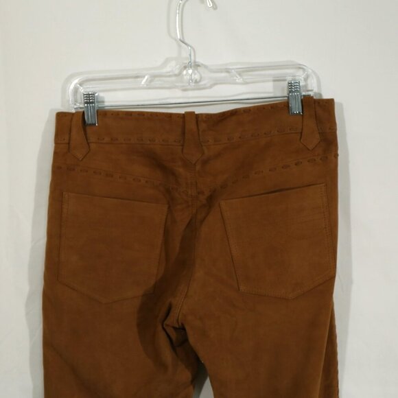 Vintage Old Gringo Suede Leather Pants — Brown, Bootcut, US 6 (33”) - Picture 8 of 10